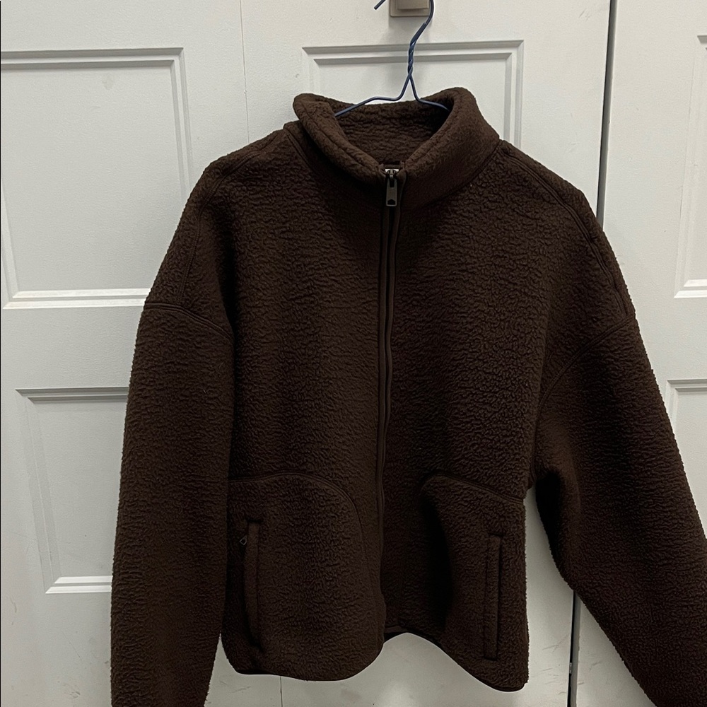 Cozy Brown Fleece Jacket